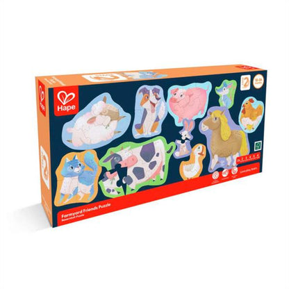 Rompecabezas de amigos de la granja Hape