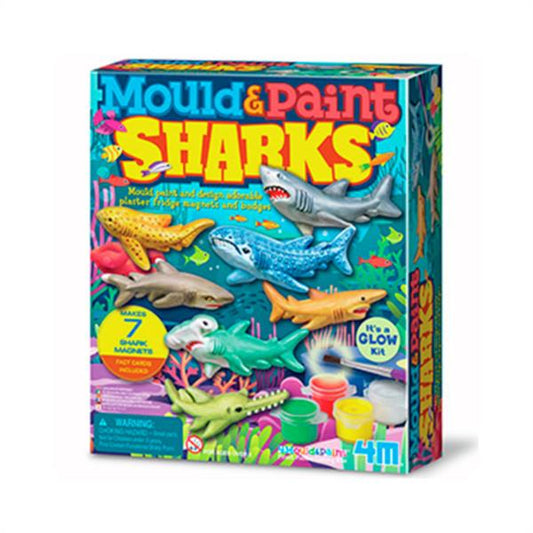 Mould & Paint Imanes Tiburones Glow Dark