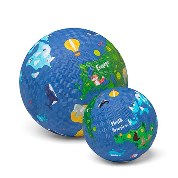 Pelota Caucho Natural Mundo 18 cm