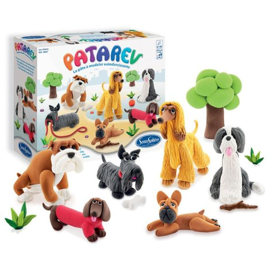 Pasta para Modelar Kit Los Perros Patarev Secado al Aire