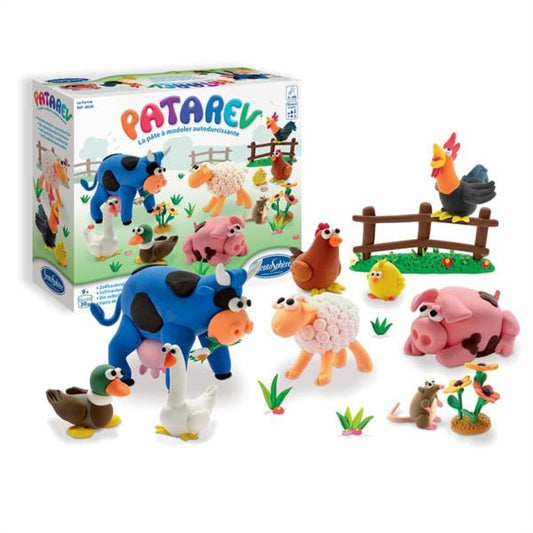 Pasta para Modelar Kit La Granja Patarev Secado al Aire