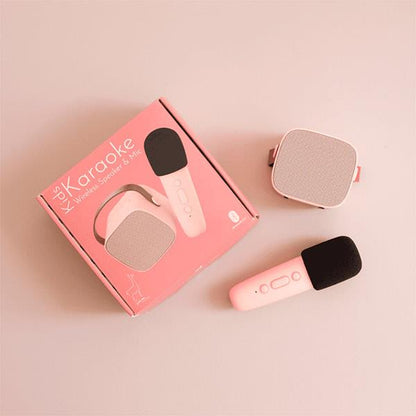 Altavoz Karaoke Bluetooth con Micrófono Rosa