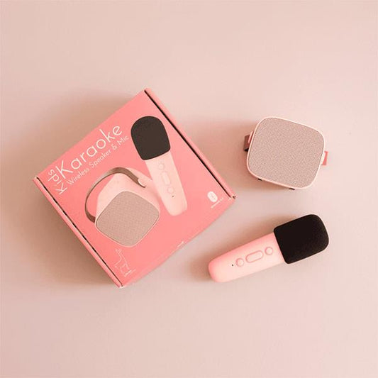 Altavoz Karaoke Bluetooth con Micrófono Rosa