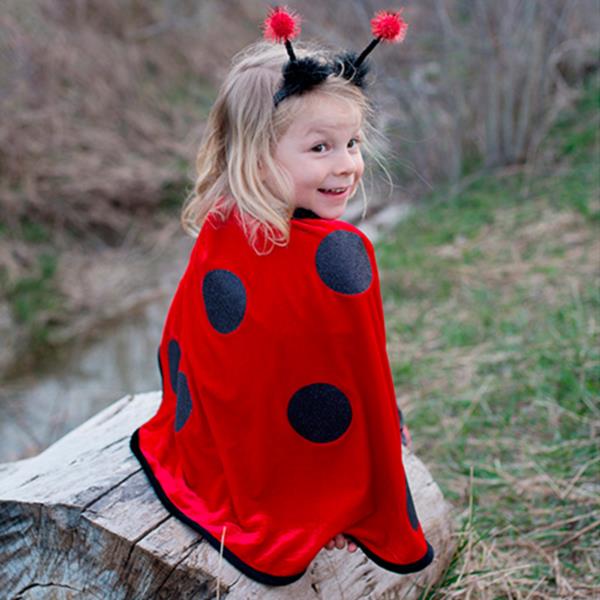 Capa Mariquita Con Antenas Talla 2-3 Años Great Pretenders