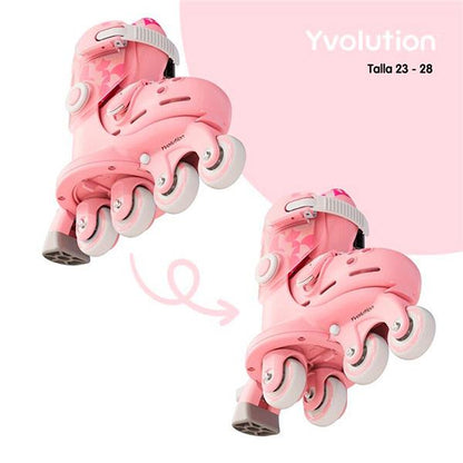 Patines Twista Rosa Talla 23-28 Yvolution