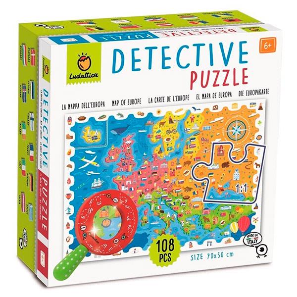 Puzzle Mapa Europa Detective Ludattica