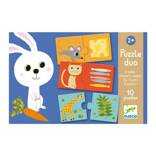 Educativos Puzzle Dúo A Comer! Djeco