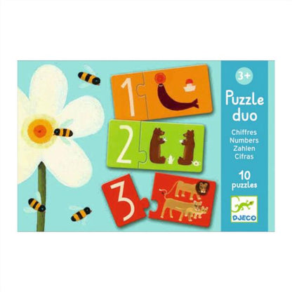 Educativos Puzzle Dúo Números Djeco
