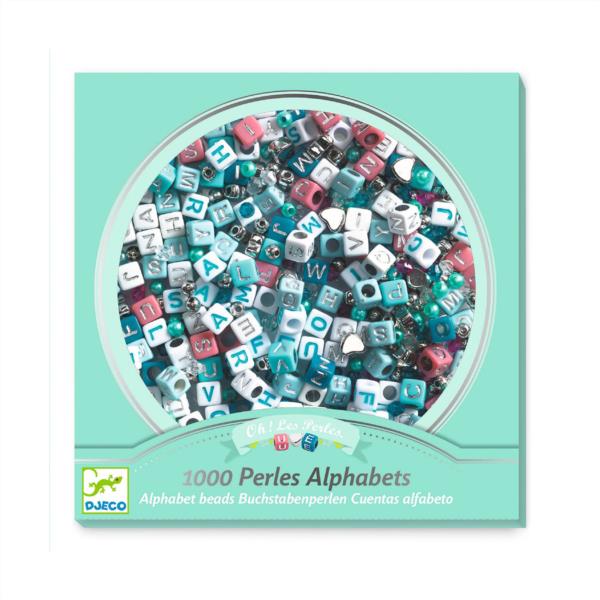 Perlas Alfabeto Plateadas