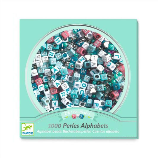 Perlas Alfabeto Plateadas