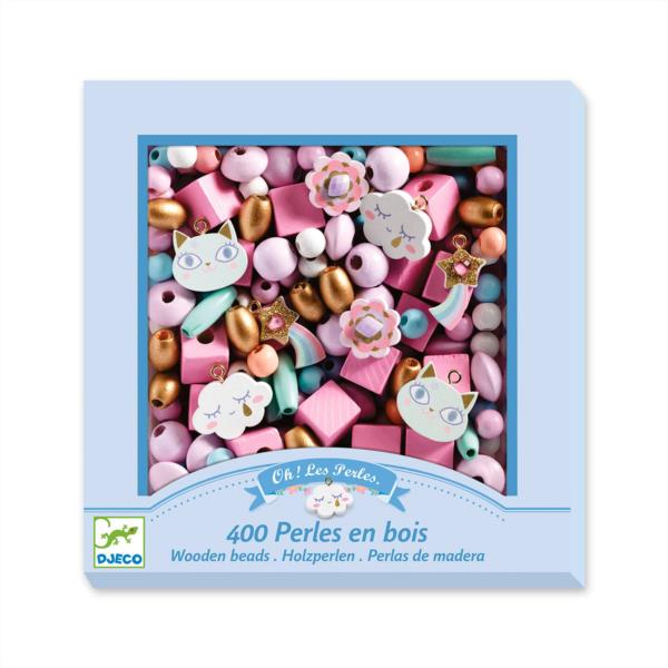 Perlas De Madera Arcoiris