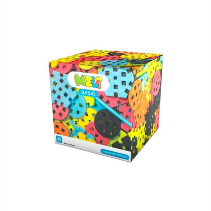 Bloques Meli Basic Constructor Set 60 Piezas Palos Y Ruedas