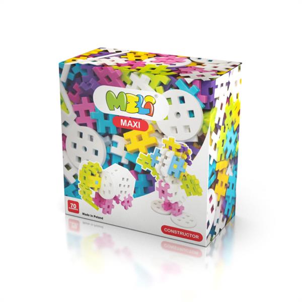 Bloques Meli Maxi Pastel Constructor 70 Piezas