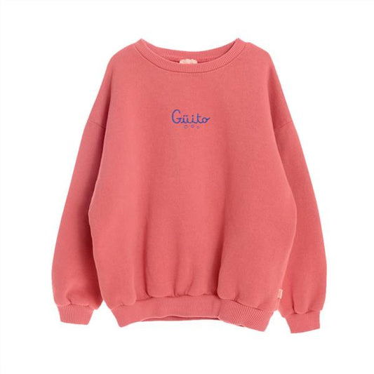 Sudadera Oversize Basica Guito Coral 100% Algodón