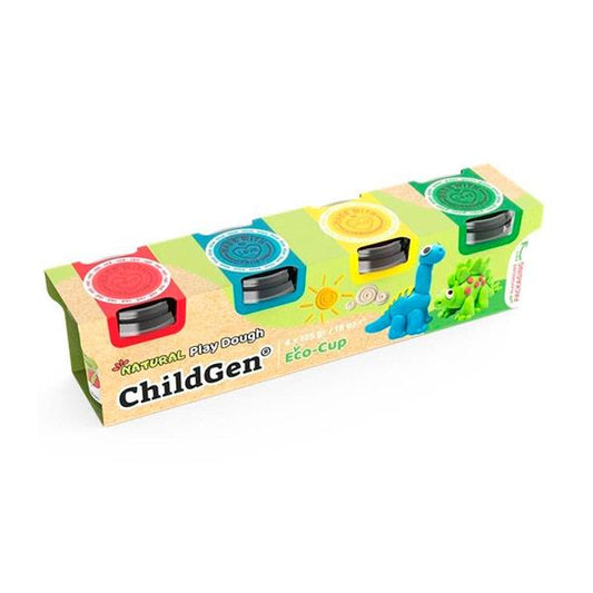 Plastilina Orgánica ChildGen Dinos 4 Botes