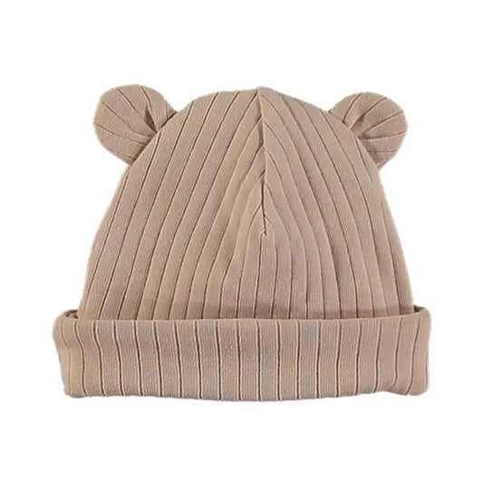 Gorro Primera Puesta Lillymom Sweet Maxi Rib Nude 0 a 1 meses