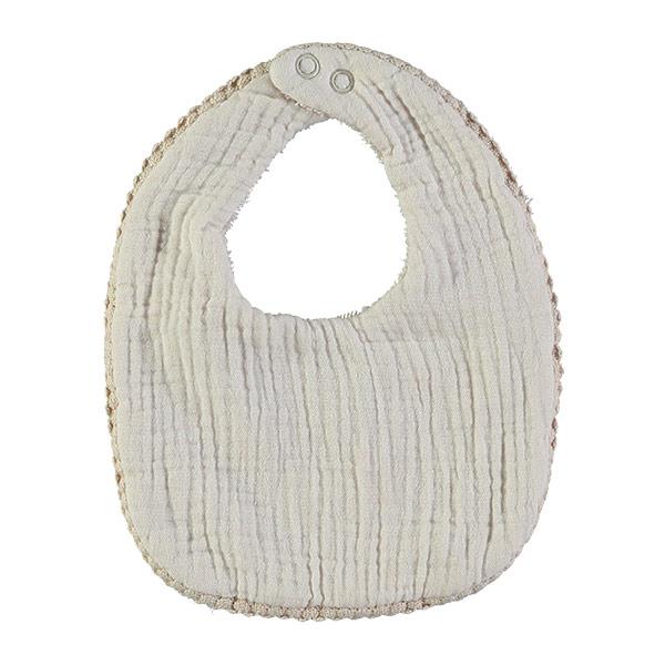 Babero Lillymom Muselina Otti Textures Cream
