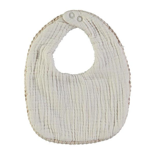 Babero Lillymom Muselina Otti Textures Cream