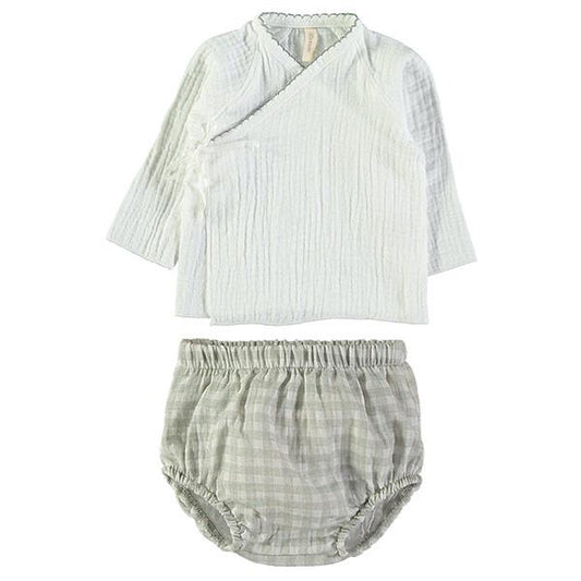 Camisa y Culotte Lillymom Holly Toscana Forest 0 a 1 mes