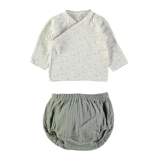 Camisa y Culotte Lillymom Holly Paris Forest 1 a 3 mes