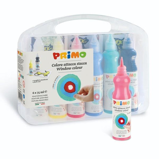 Maletín De Pinturas Removibles Para Hacer Pegatinas 6 Botes