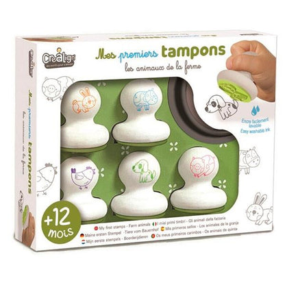 Primeros Sellos Animales Granja +12 meses Crealign
