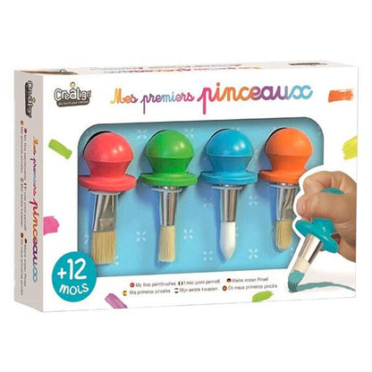 Primeros Pinceles Ergonómicos Bebés +12 meses Crealign