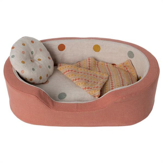 Cesta Acogedora Peluches Maileg Mediana Coral