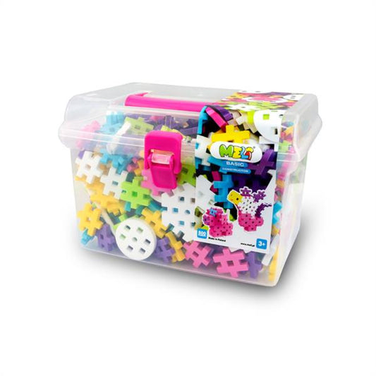 Bloques Meli Basic Travel Box Constructor Pastel 500 Piezas
