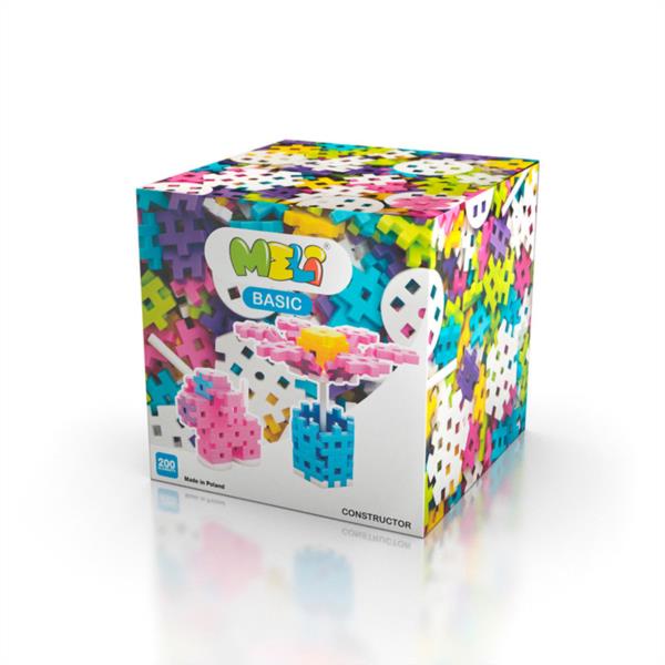 Bloques Meli Basic Constructor Pastel 200 Piezas