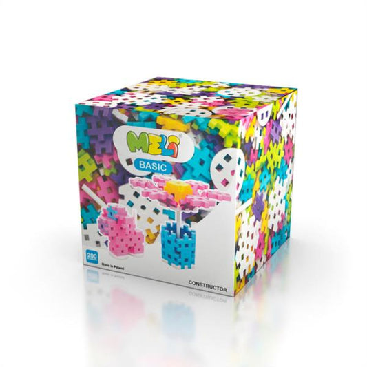 Bloques Meli Basic Constructor Pastel 200 Piezas