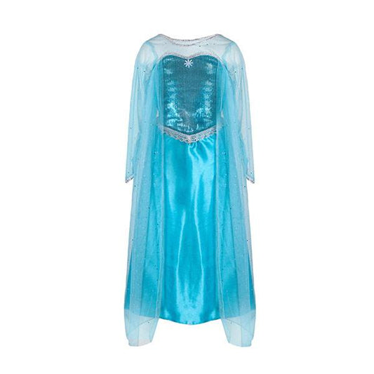 Vestido Reina de Hielo con Capa Talla 5-6 Años Great Pretenders