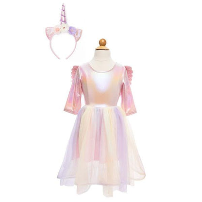 Vestido Unicornio con Alas y Diadema Talla Great Pretenders