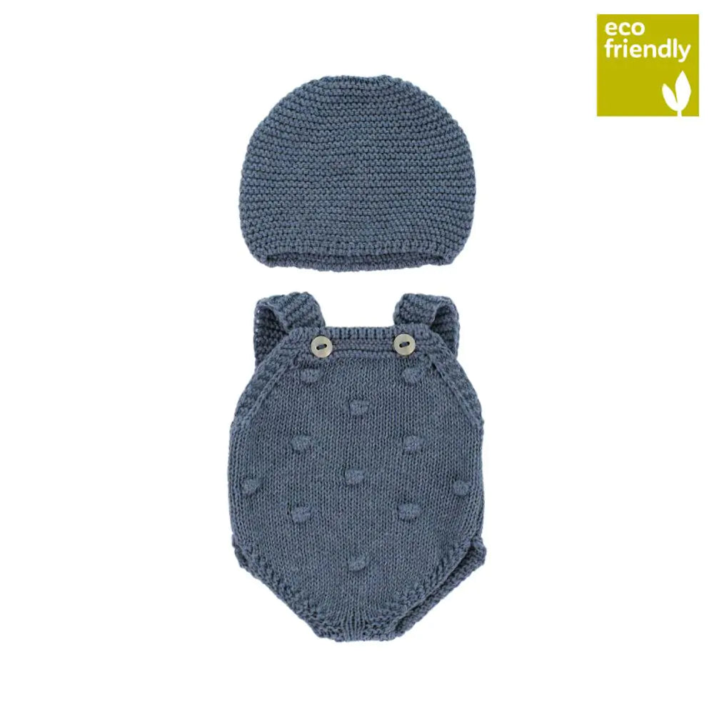 Conjunto De Punto Pelele Y Gorro Muñeco 32cm