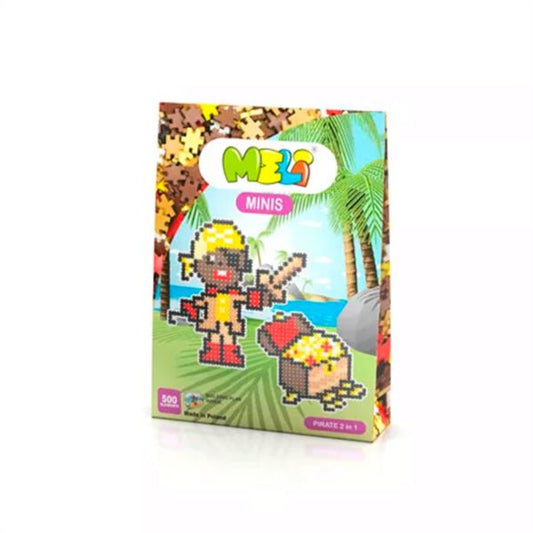 Bloques Meli Minis Tematic 2 En 1 Pirata 500 Piezas