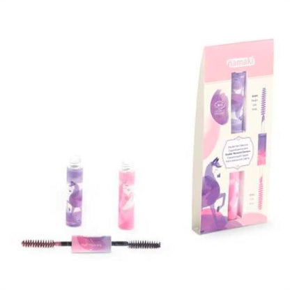 Máscara de Pelo Doble Color Rosa y Púrpura - Namaki