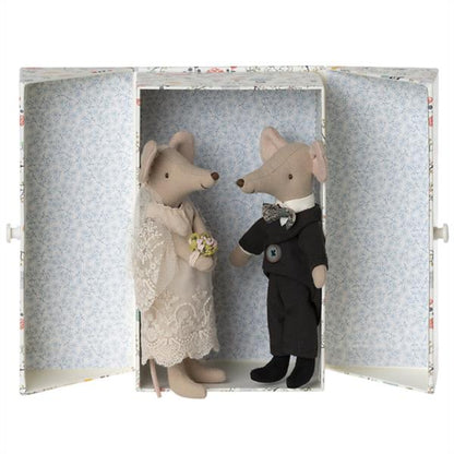Pareja De Ratones De Boda En Caja Ratones Maileg