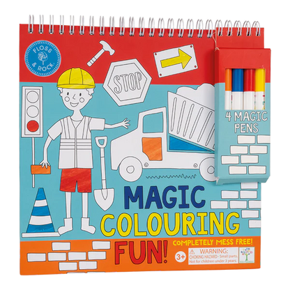 Cuaderno Colorear Mágico Construcción Floss & Rock