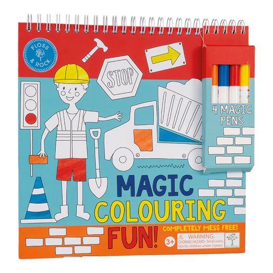 Cuaderno Colorear Mágico Construcción Floss & Rock