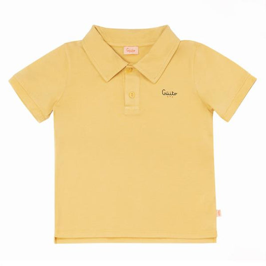 Polo Guito Golden Haze Amarillo 100% Algodón