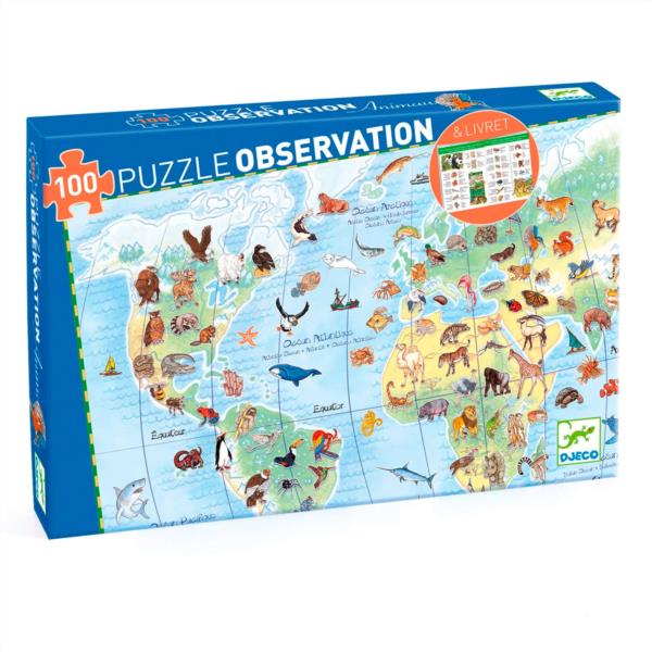 Puzzle Observación Animales Del Mundo