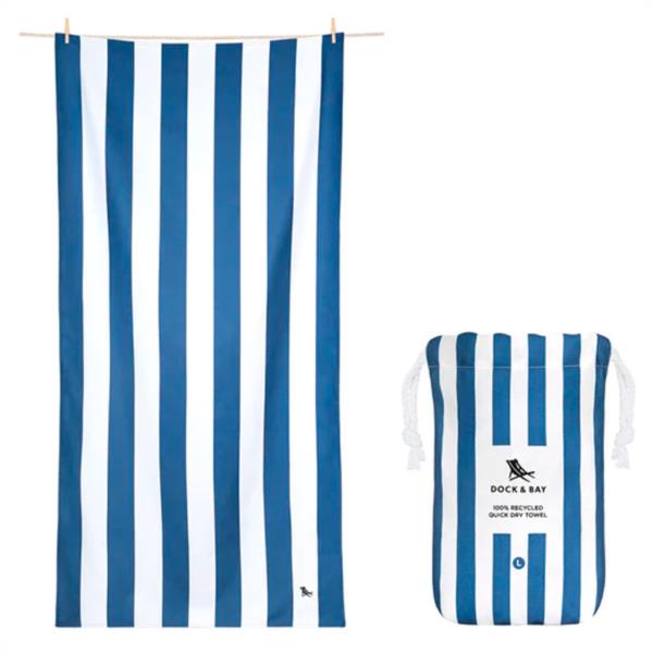 Toalla Dock & Bay Cabana Navy XL (200 X 90 cm)