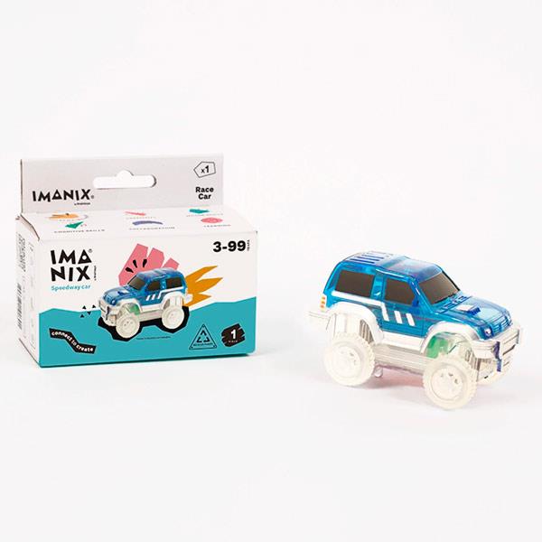 Imanix Coche Pista Carreras Azul Braintoys