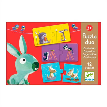 Educativos Puzzle Dúo Contrarios Djeco