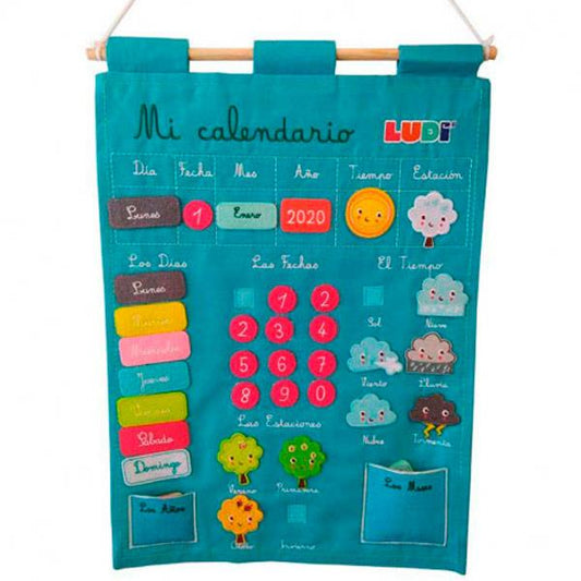 Mi Calendario Castellano Bordado y Velcros