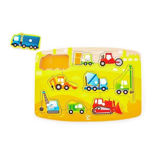 Puzzle Encajable Construcción Con Pinzas Hape