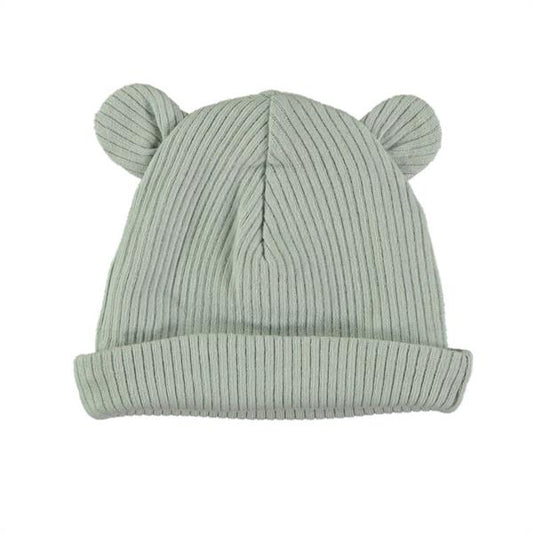 Gorro Orejitas Canalé 100% Algodón Orgánico - Jade