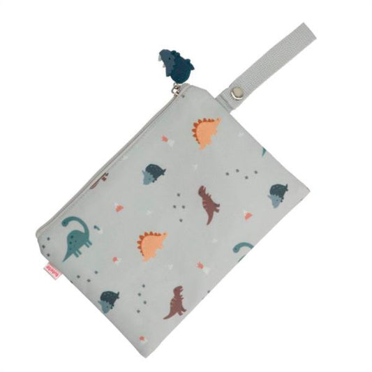 Funda Dinos World Para Merienda Sandwich Fruta Bocadillo Con Interior Impermeable