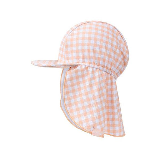 Gorro Protección Solar Durazno Naranja Y Protección Cuello