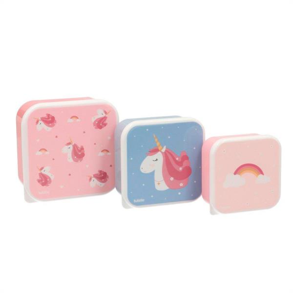 Set de 3 Cajas Almuerzo Magical Unicorn Tutete